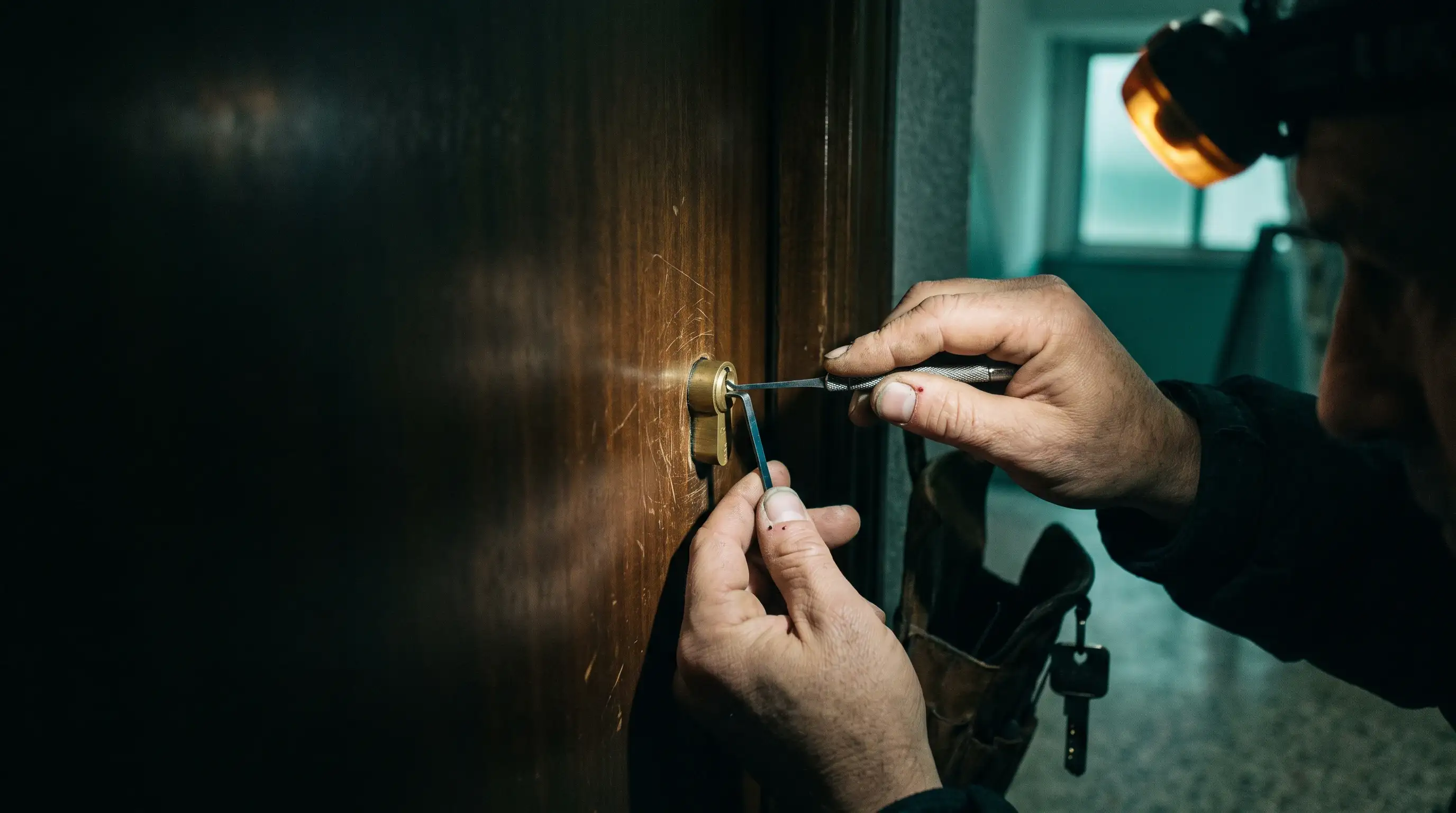 Apertura de puertas en Oviedo: cerrajero trabajando